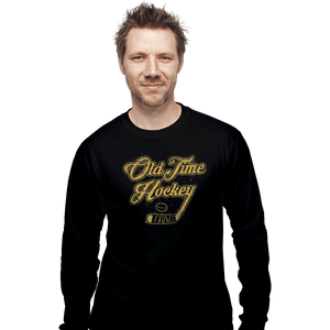 Shirts Long Sleeve Shirts, Unisex / Small / Black Old Time Hockey