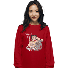 Load image into Gallery viewer, Shirts Long Sleeve Shirts, Unisex / Small / Red Shaun And Ed
