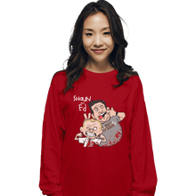 Load image into Gallery viewer, Shirts Long Sleeve Shirts, Unisex / Small / Red Shaun And Ed
