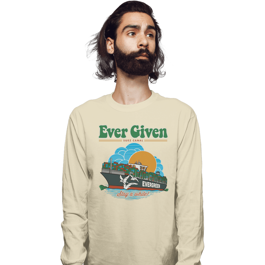 Shirts Long Sleeve Shirts, Unisex / Small / Natural Ever Given