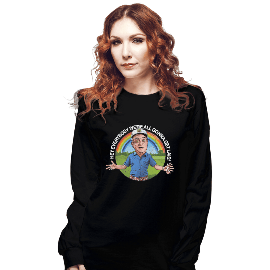 Shirts Long Sleeve Shirts, Unisex / Small / Black Hey Everybody