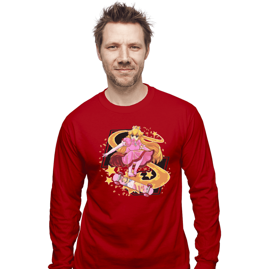 Shirts Long Sleeve Shirts, Unisex / Small / Red Pro Skater Princess