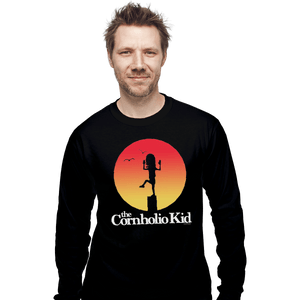 Shirts Long Sleeve Shirts, Unisex / Small / Black The Cornholio Kid