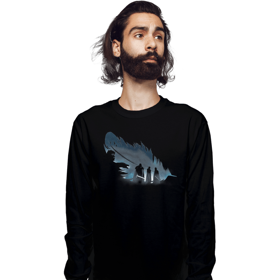 Shirts Long Sleeve Shirts, Unisex / Small / Black Lyanna's Feather