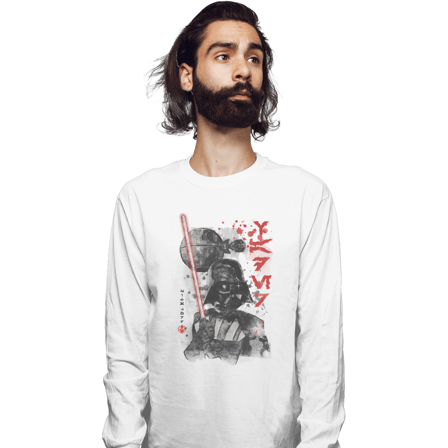 Shirts Long Sleeve Shirts, Unisex / Small / White Lord Vader