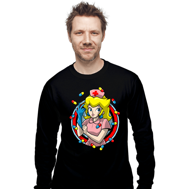 Secret_Shirts Long Sleeve Shirts, Unisex / Small / Black Nurse Toadstool 182