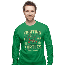 Load image into Gallery viewer, Shirts Long Sleeve Shirts, Unisex / Small / Irish Green Fighting Turtles
