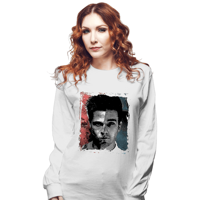 Secret_Shirts Long Sleeve Shirts, Unisex / Small / White Split Secret Sale