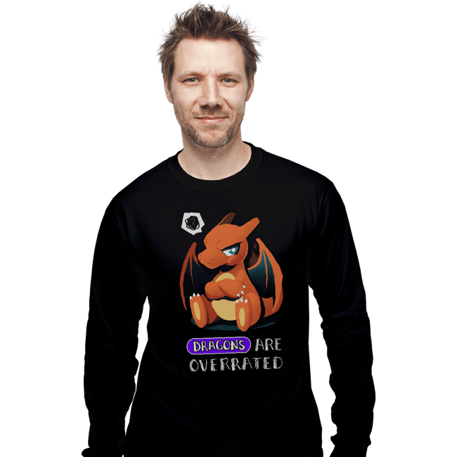 Shirts Long Sleeve Shirts, Unisex / Small / Black Dragon Type