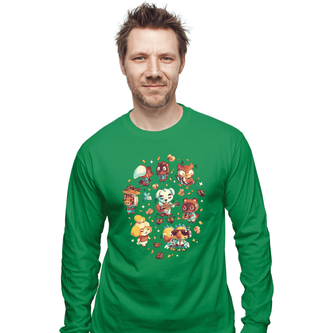 Secret_Shirts Long Sleeve Shirts, Unisex / Small / Irish Green Here On Tarantula Island