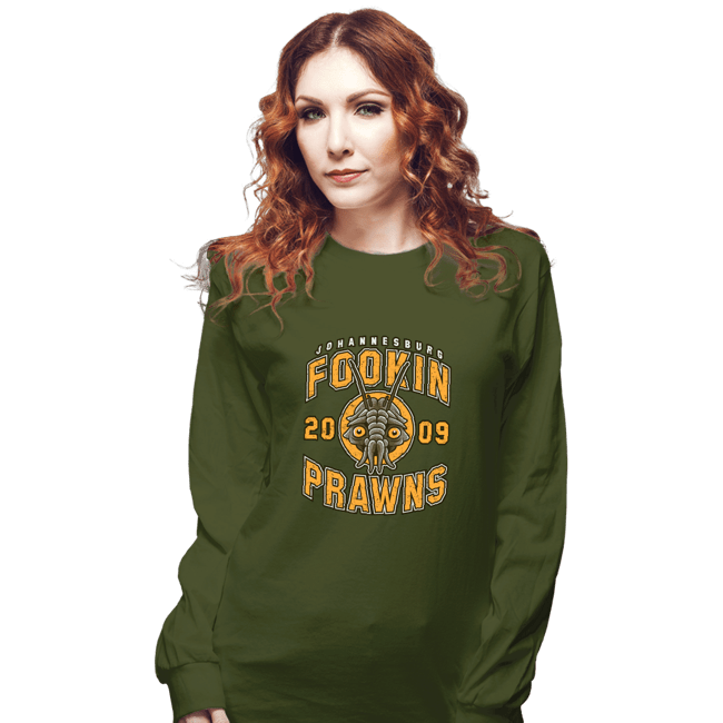 Shirts Long Sleeve Shirts, Unisex / Small / Military Green Joburg Prawns
