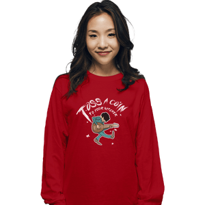 Shirts Long Sleeve Shirts, Unisex / Small / Red Toss A Coin Pilgrim