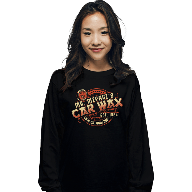 Daily_Deal_Shirts Long Sleeve Shirts, Unisex / Small / Black Miyagi Wax