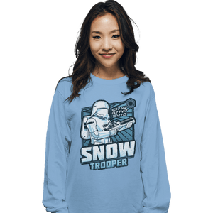 Shirts Long Sleeve Shirts, Unisex / Small / Powder Blue First Order Hero: Snowtrooper