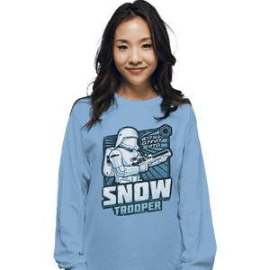 Shirts Long Sleeve Shirts, Unisex / Small / Powder Blue First Order Hero: Snowtrooper