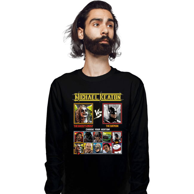 Daily_Deal_Shirts Long Sleeve Shirts, Unisex / Small / Black Michael Keaton