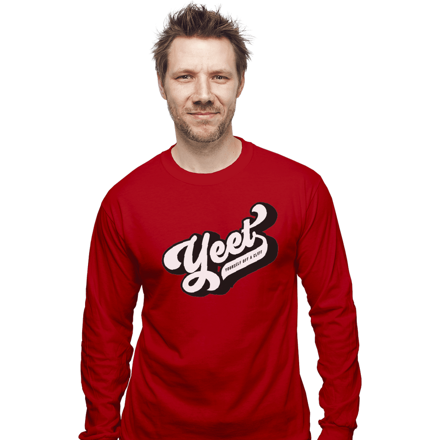 Shirts Long Sleeve Shirts, Unisex / Small / Red Yeet Yourself
