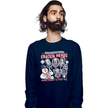 Load image into Gallery viewer, Daily_Deal_Shirts Long Sleeve Shirts, Unisex / Small / Navy Frozen Heads

