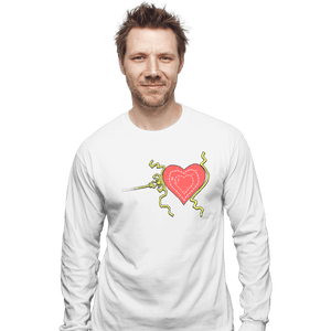 Shirts Long Sleeve Shirts, Unisex / Small / White Grinch Heart