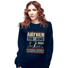 Load image into Gallery viewer, Daily_Deal_Shirts Long Sleeve Shirts, Unisex / Small / Navy Strange Women 2024
