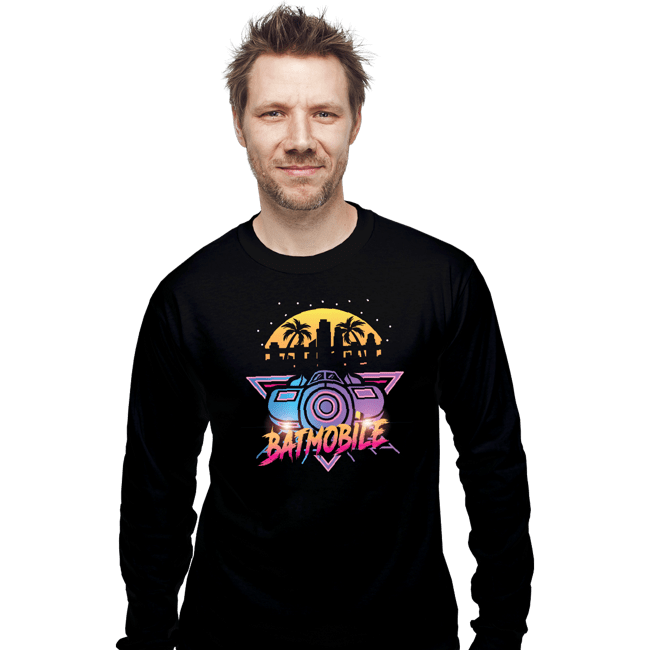Daily_Deal_Shirts Long Sleeve Shirts, Unisex / Small / Black Neon Bat