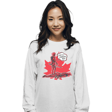 Load image into Gallery viewer, Shirts Long Sleeve Shirts, Unisex / Small / White Canada&#39;s Ass
