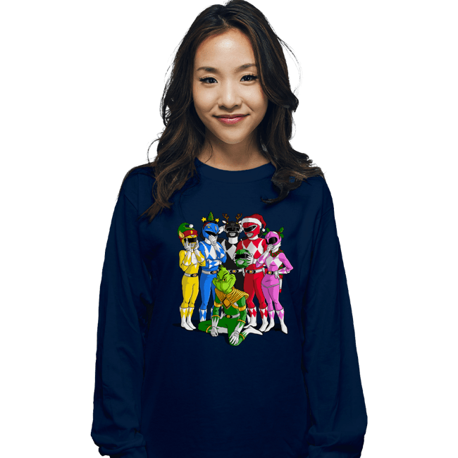 Secret_Shirts Long Sleeve Shirts, Unisex / Small / Navy Grinch Ranger