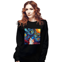 Load image into Gallery viewer, Daily_Deal_Shirts Long Sleeve Shirts, Unisex / Small / Black Van Gogh Never Experienced Space Madness
