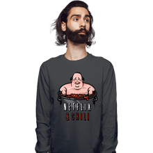 Load image into Gallery viewer, Secret_Shirts Long Sleeve Shirts, Unisex / Small / Charcoal Netflix And Chili
