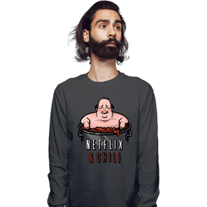 Secret_Shirts Long Sleeve Shirts, Unisex / Small / Charcoal Netflix And Chili