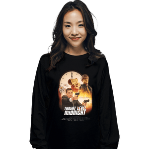 Secret_Shirts Long Sleeve Shirts, Unisex / Small / Black Threat Level