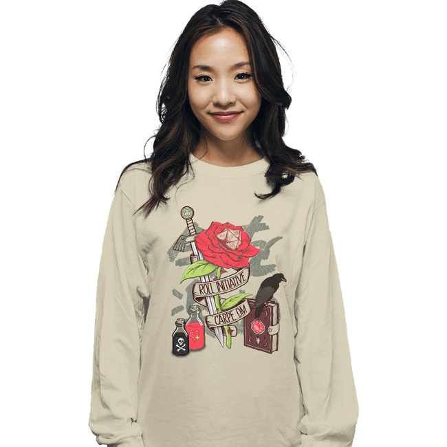 Secret_Shirts Long Sleeve Shirts, Unisex / Small / Natural Roll Initiative