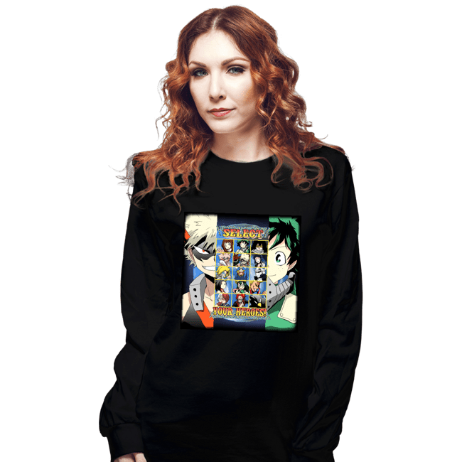 Secret_Shirts Long Sleeve Shirts, Unisex / Small / Black Hero  Select