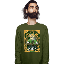 Load image into Gallery viewer, Daily_Deal_Shirts Long Sleeve Shirts, Unisex / Small / Military Green Ocarina Link
