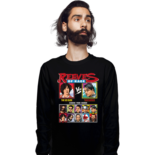 Shirts Long Sleeve Shirts, Unisex / Small / Black Reeves Of Rage
