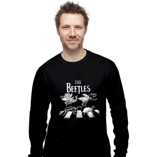 Secret_Shirts Long Sleeve Shirts, Unisex / Small / Black The Real Beetles