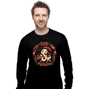 Daily_Deal_Shirts Long Sleeve Shirts, Unisex / Small / Black Spooky Autumn Harvest