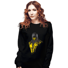 Load image into Gallery viewer, Shirts Long Sleeve Shirts, Unisex / Small / Black Mortal Fire
