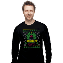Load image into Gallery viewer, Daily_Deal_Shirts Long Sleeve Shirts, Unisex / Small / Black Nakatomi Party Sweater &#39;88
