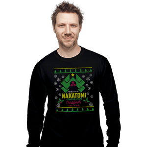 Daily_Deal_Shirts Long Sleeve Shirts, Unisex / Small / Black Nakatomi Party Sweater '88