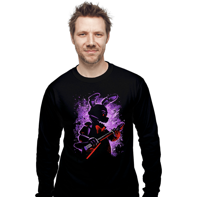 Daily_Deal_Shirts Long Sleeve Shirts, Unisex / Small / Black The Animatronic Rabbit