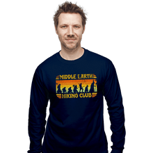 Load image into Gallery viewer, Daily_Deal_Shirts Long Sleeve Shirts, Unisex / Small / Navy Middle Earth Hiking Club
