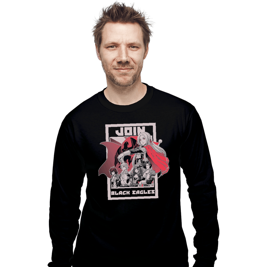 Shirts Long Sleeve Shirts, Unisex / Small / Black Join Black Eagles