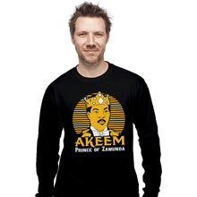 Load image into Gallery viewer, Shirts Long Sleeve Shirts, Unisex / Small / Black Akeem
