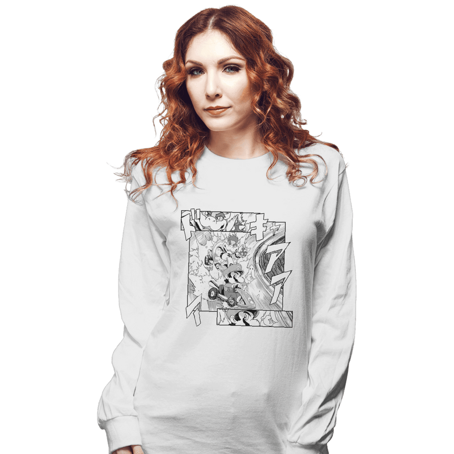 Shirts Long Sleeve Shirts, Unisex / Small / White Initial Kart