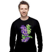 Load image into Gallery viewer, Shirts Long Sleeve Shirts, Unisex / Small / Black Magical Silhouettes - Flotsam and Jetsam
