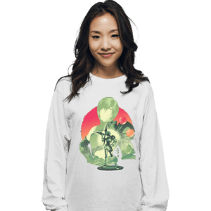 Daily_Deal_Shirts Long Sleeve Shirts, Unisex / Small / White Ninja Materia Hunter