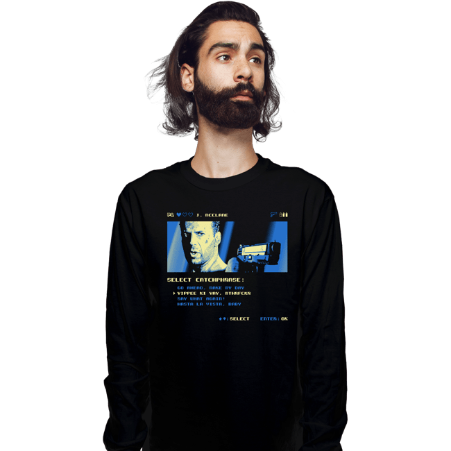 Shirts Long Sleeve Shirts, Unisex / Small / Black Yippie Ki Yay