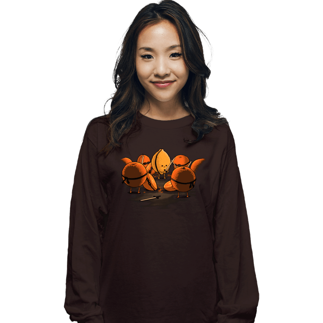 Shirts Long Sleeve Shirts, Unisex / Small / Dark Chocolate Kill Fruit