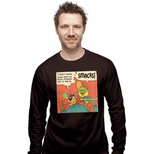 Secret_Shirts Long Sleeve Shirts, Unisex / Small / Dark Chocolate DigEm Frog